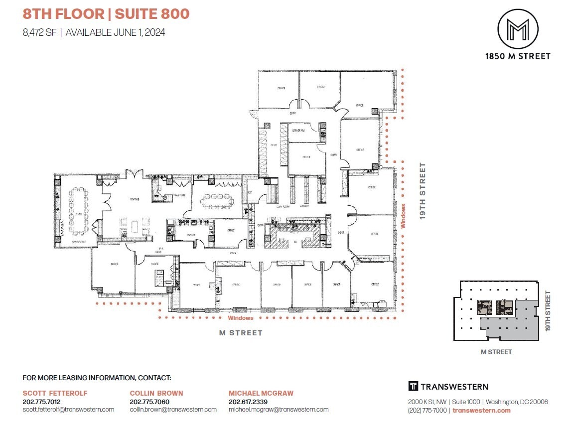 1850 M St NW, Washington, DC for lease Floor Plan- Image 1 of 1
