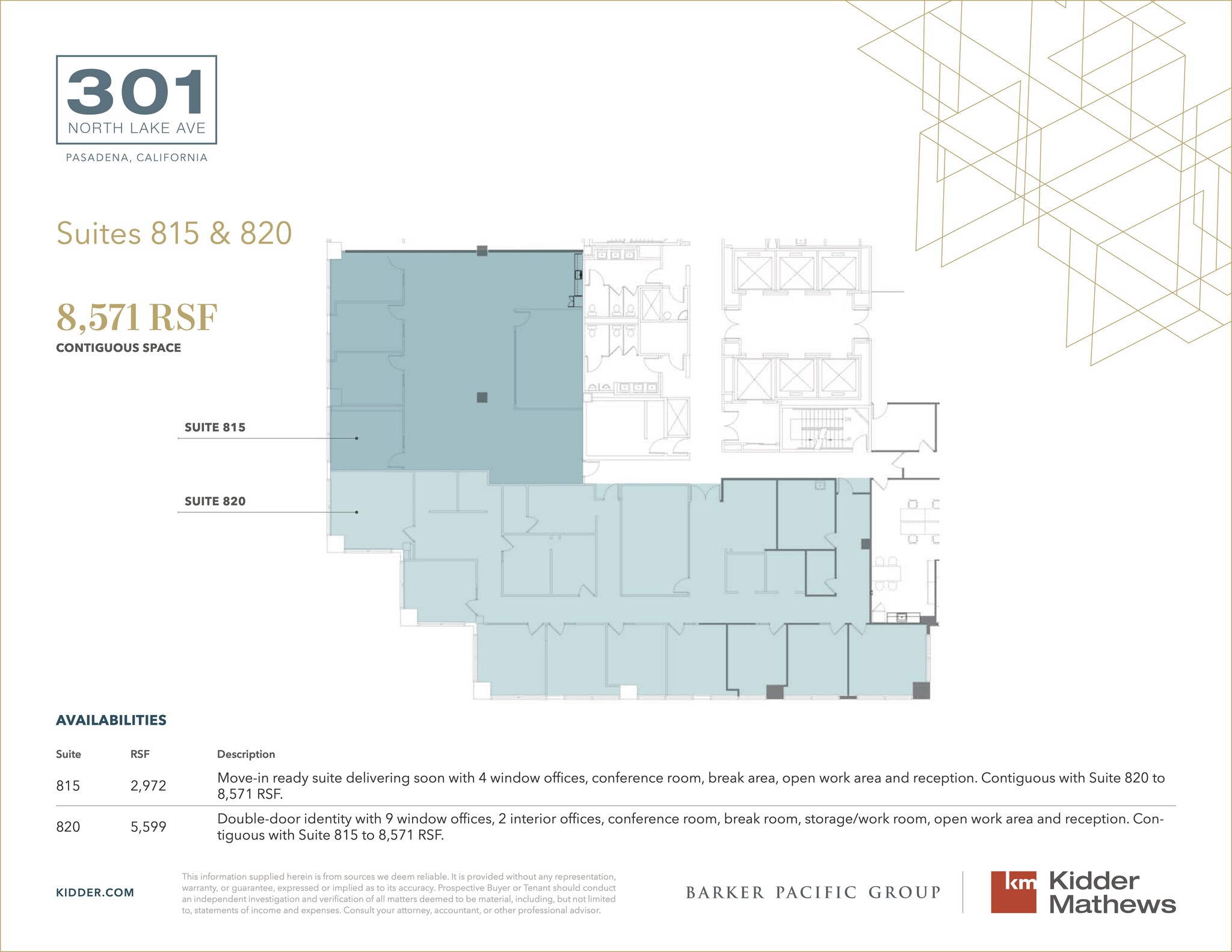 301 N Lake Ave, Pasadena, CA for lease Floor Plan- Image 1 of 1