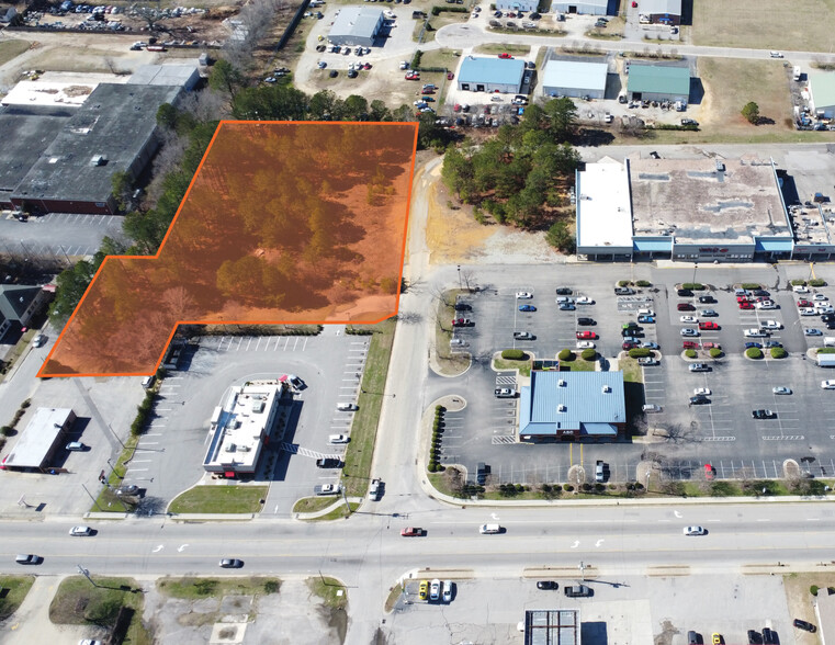 North Raleigh Street, Angier, NC for sale - Aerial - Image 1 of 2