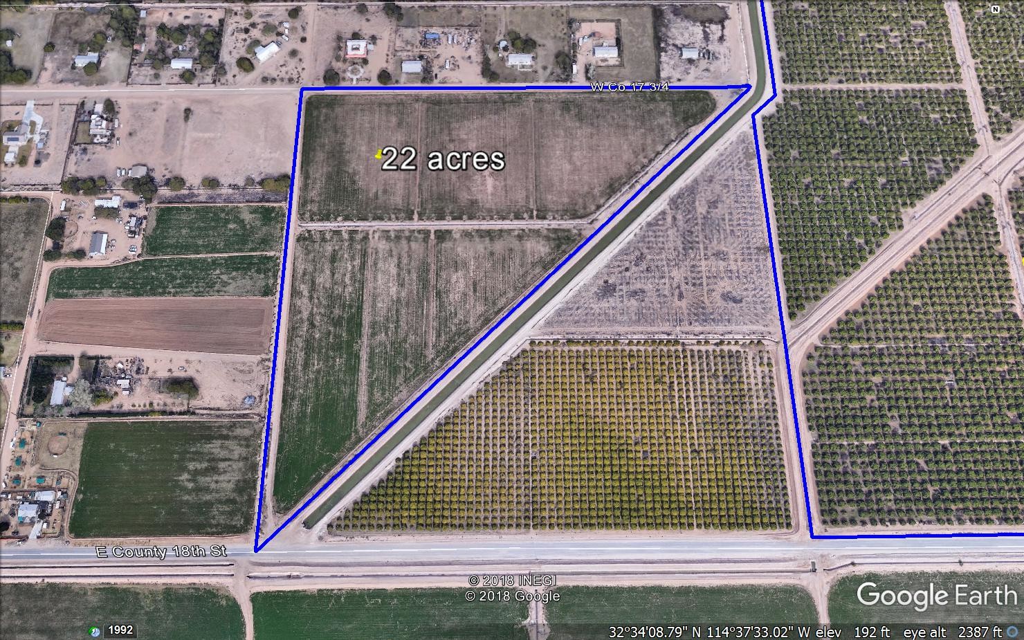 1700 Block of County 18th St, Somerton, AZ for sale Aerial- Image 1 of 1