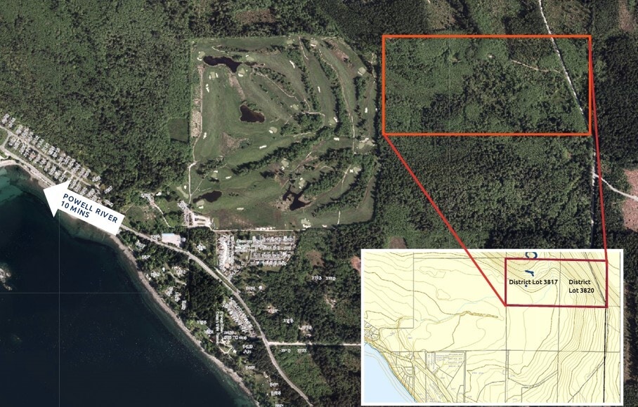 Duke Lake Rd, Powell River, BC for sale Aerial- Image 1 of 1