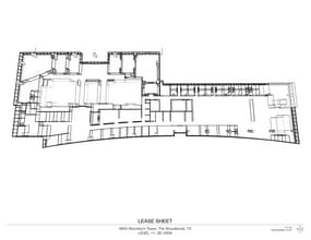 9950 Woodloch Forest Dr, The Woodlands, TX for lease Floor Plan- Image 2 of 2