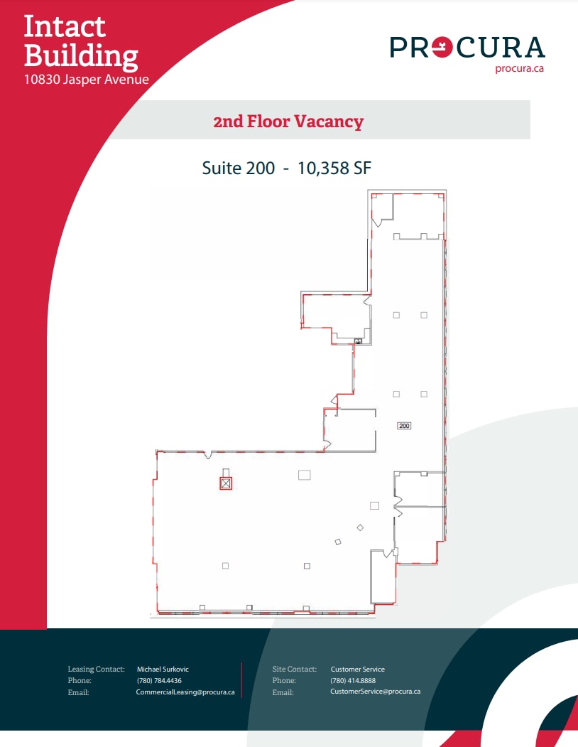 10830 Jasper Ave NW, Edmonton, AB for lease Floor Plan- Image 1 of 1