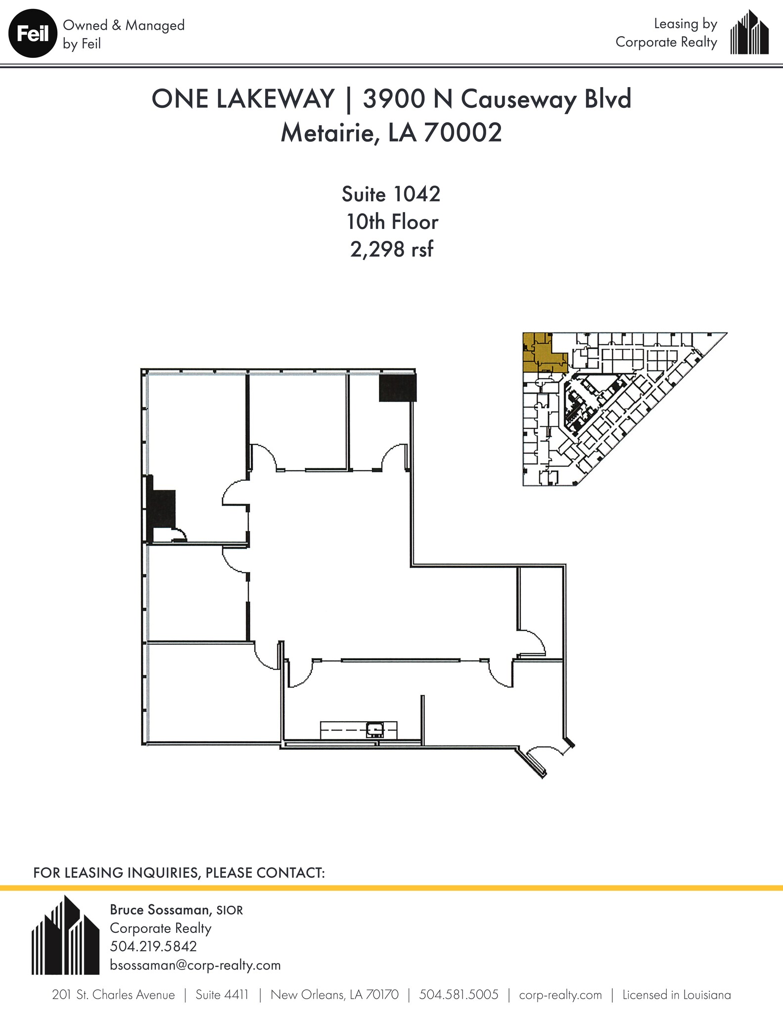 3900 N Causeway Blvd, Metairie, LA for lease Site Plan- Image 1 of 1