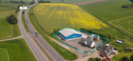 Mid Fiddes, Laurencekirk, FIF - aerial  map view