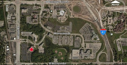 10701 W Research Dr, Wauwatosa, WI - aerial  map view