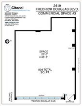 2619-2623 Frederick Douglass blvd, New York, NY for lease Site Plan- Image 1 of 1