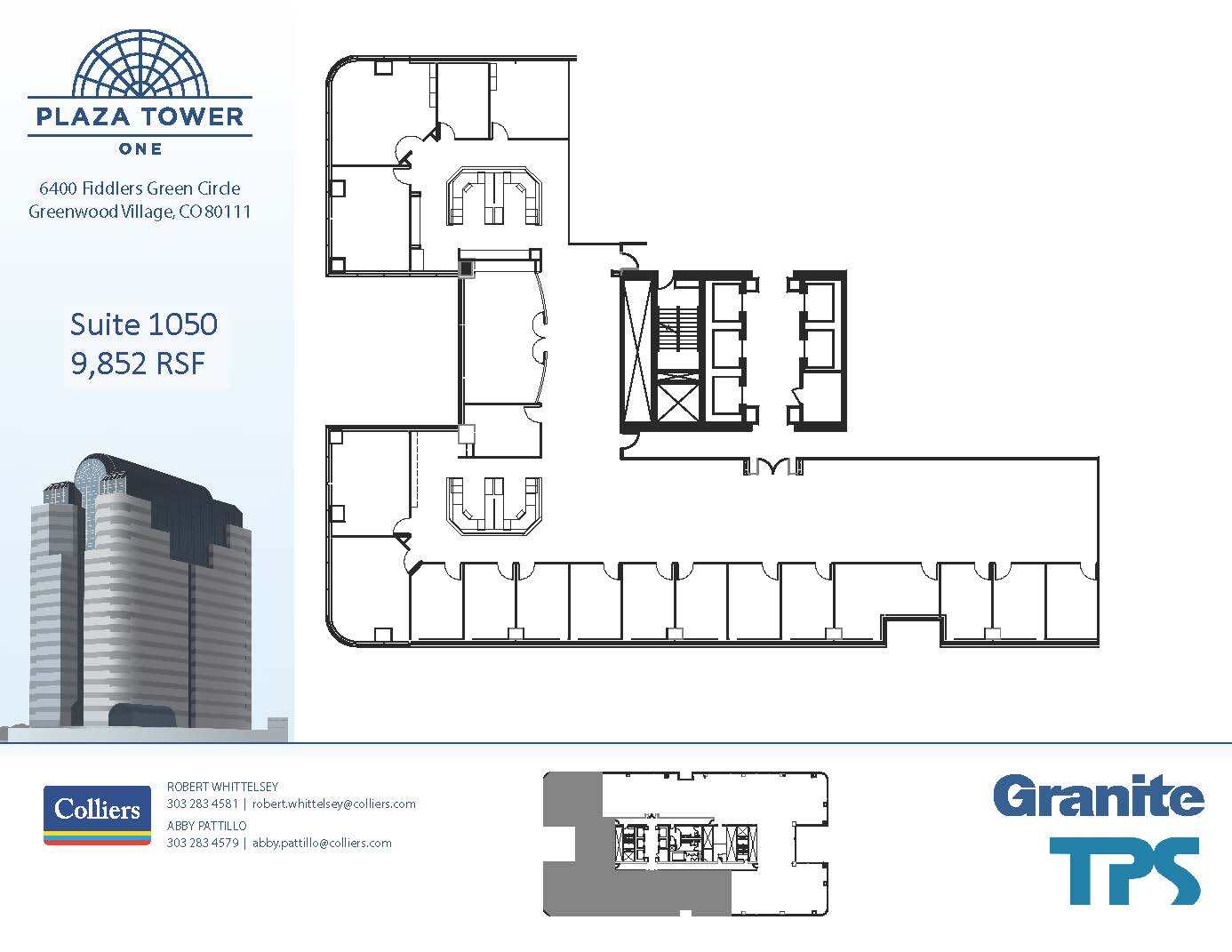 6400 S Fiddlers Green Cir, Greenwood Village, CO for lease Floor Plan- Image 1 of 1