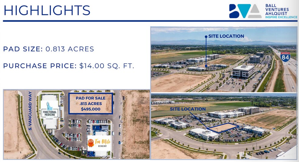 Ten Mile Road and Interstate 84, Meridian, ID for sale - Primary Photo - Image 1 of 1