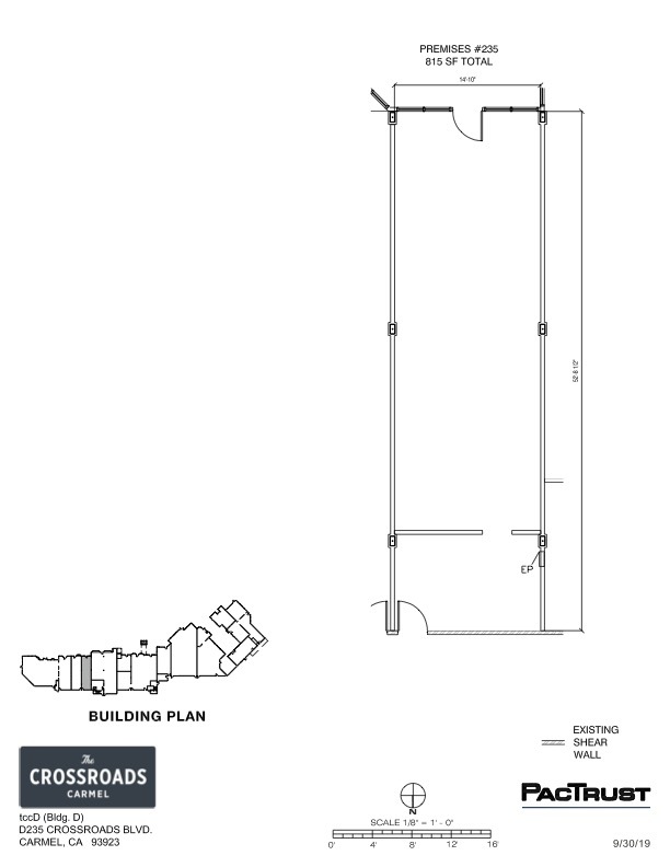 243 Crossroads Blvd, Carmel, CA for lease Floor Plan- Image 1 of 1