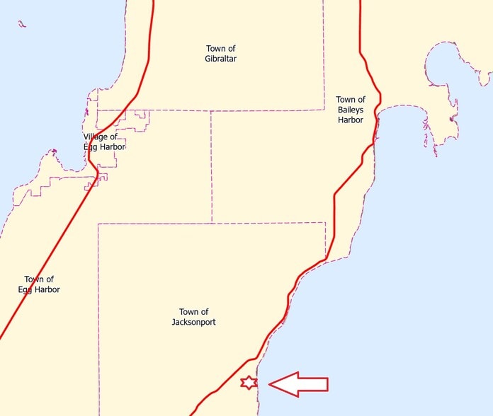 TBD Cave Point Drive, Jacksonport, WI for sale - Aerial - Image 1 of 3