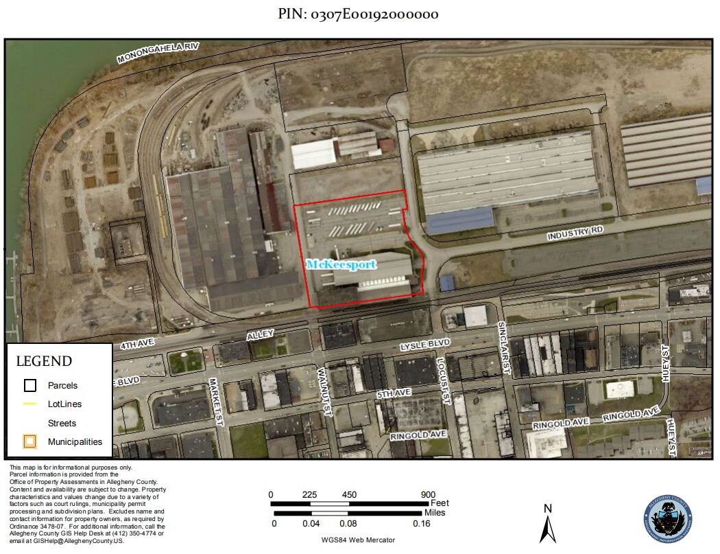 320-380 Locust St, Mckeesport, PA for sale Plat Map- Image 1 of 1
