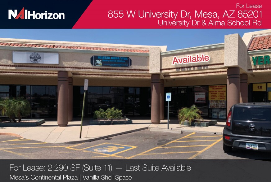 855 W University Dr, Mesa, AZ for lease - Building Photo - Image 1 of 9