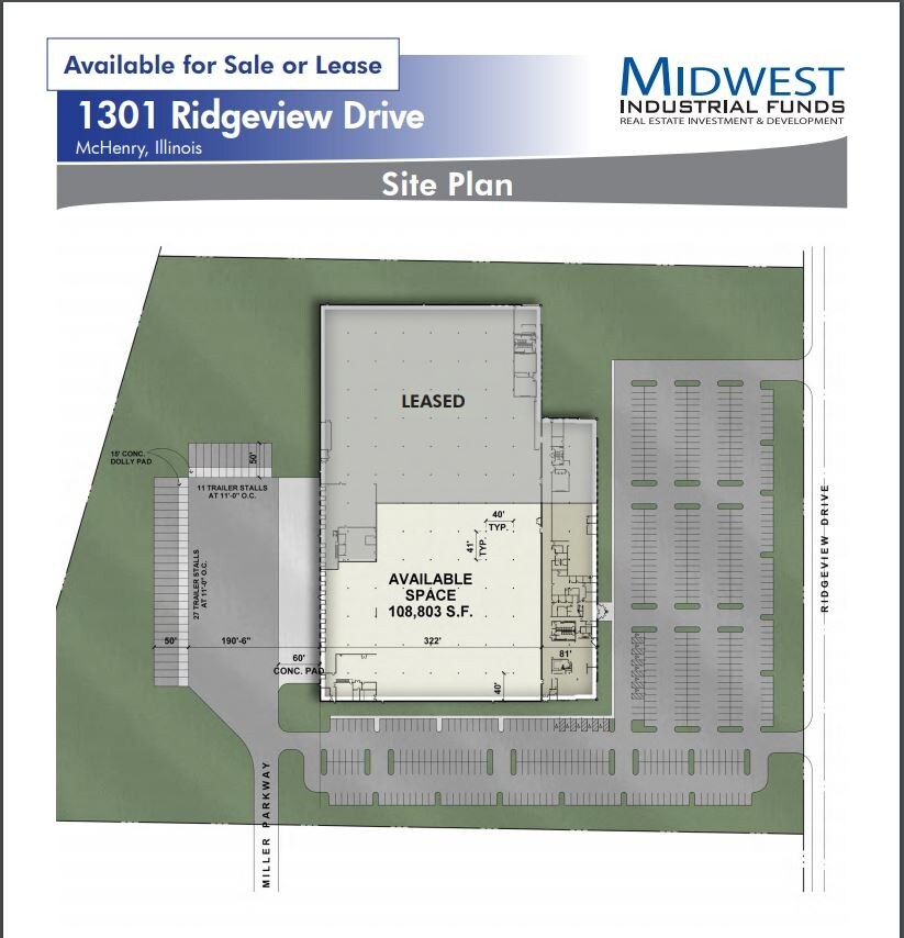 1301 Ridgeview Dr, Mchenry, IL 60050 Industrial Space for Lease