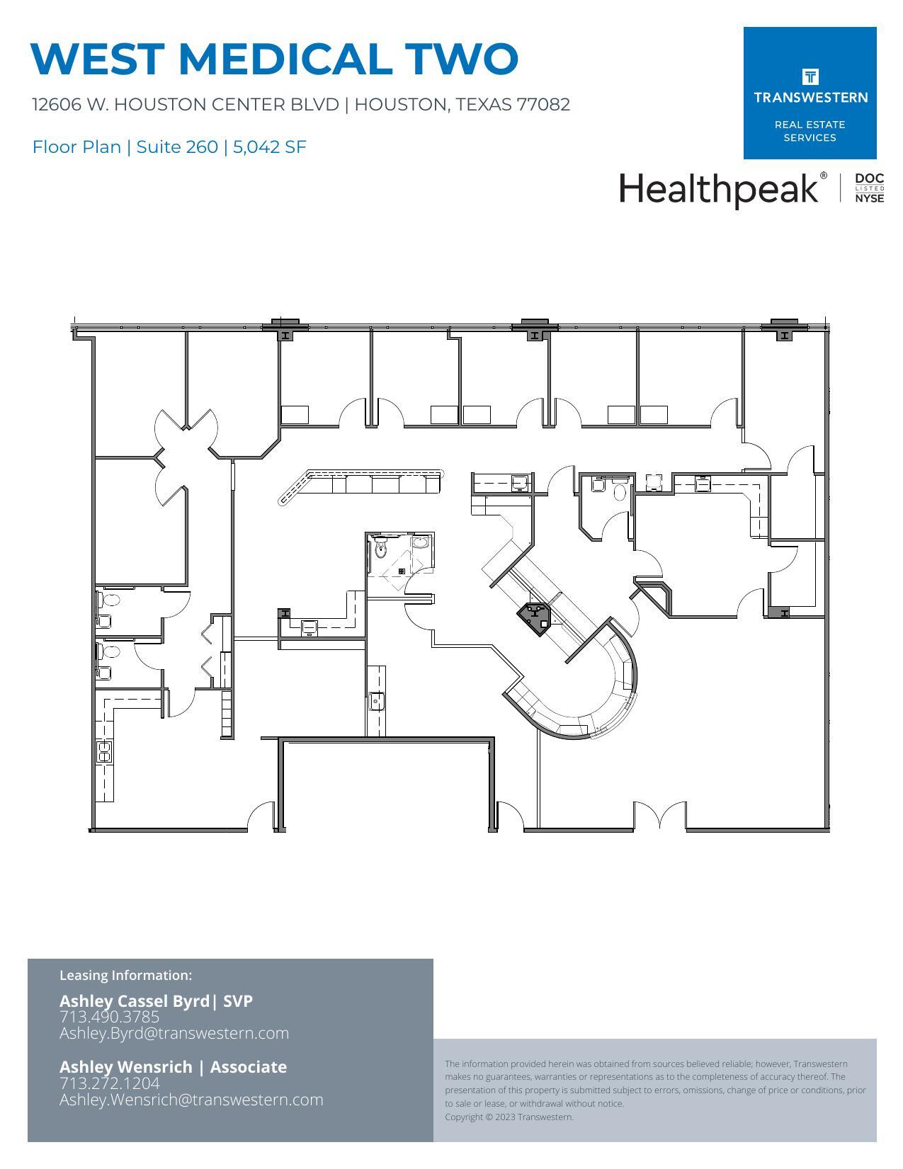 12606 W Houston Center Blvd, Houston, TX for lease Floor Plan- Image 1 of 2