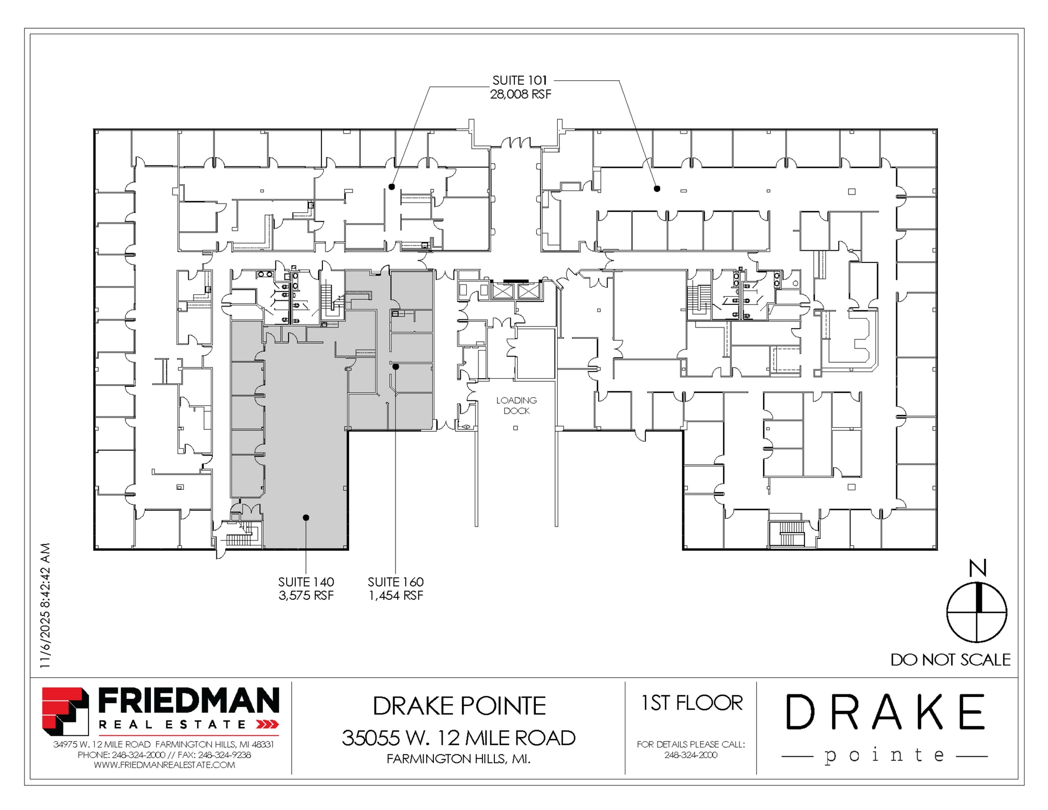 35055 W 12 Mile Rd, Farmington Hills, MI for lease Floor Plan- Image 1 of 1
