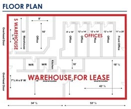 112 S Country Club Dr, Mesa, AZ for lease Floor Plan- Image 1 of 4