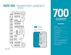 700 E El Camino Real, Mountain View, CA for lease Floor Plan- Image 1 of 1