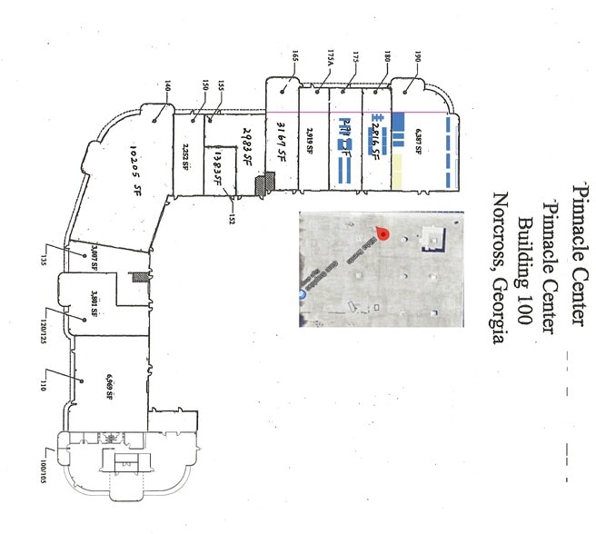 100 Pinnacle Way, Norcross, GA for lease - Site Plan - Image 1 of 5