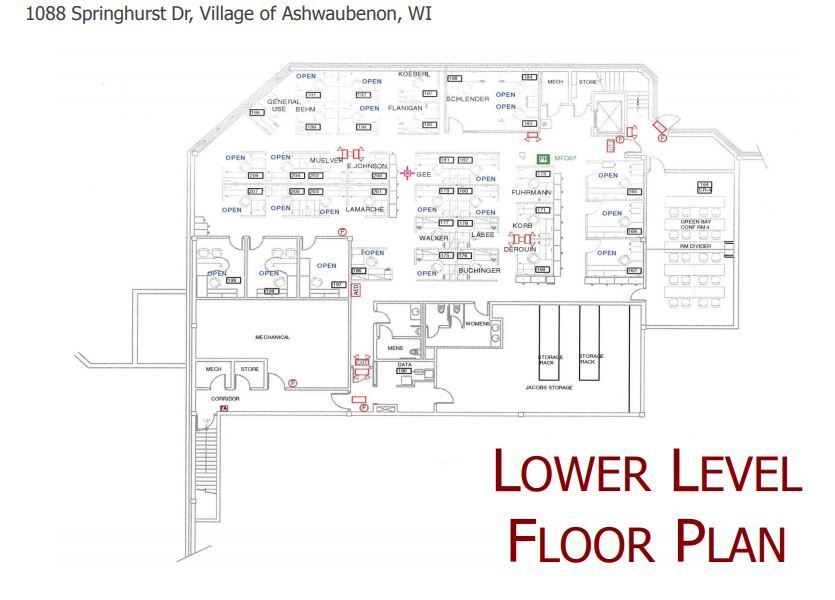 1088 Springhurst Dr, Green Bay, WI for lease Floor Plan- Image 1 of 1