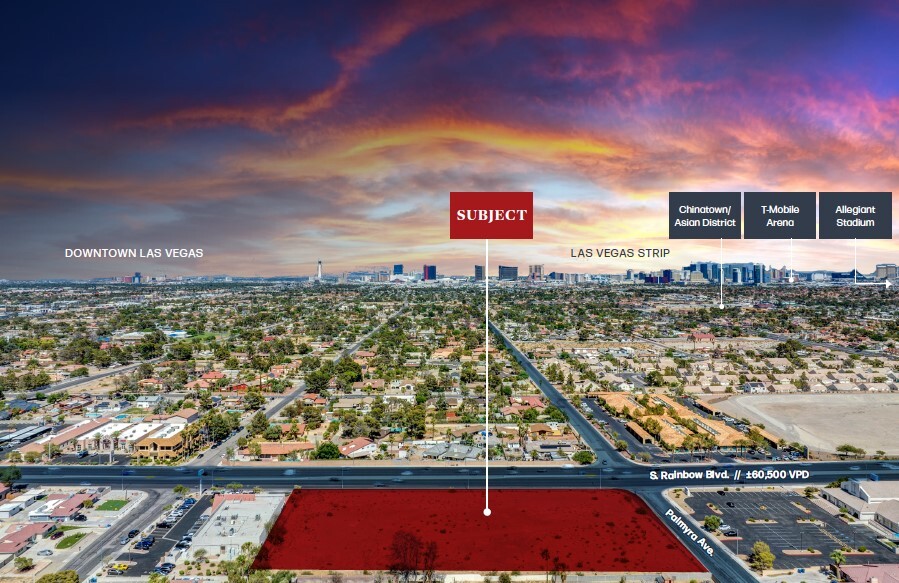 3123 S Rainbow Blvd, Las Vegas, NV for sale - Aerial - Image 1 of 9