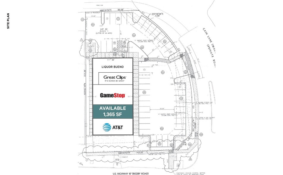 5313 US Highway 87, San Antonio, TX for lease - Site Plan - Image 2 of 2