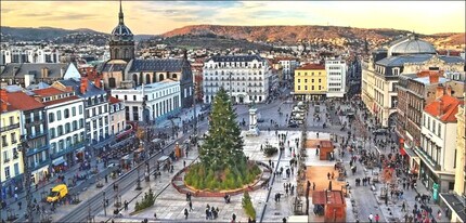 Clermont-Ferrand, PDD - AERIAL map view