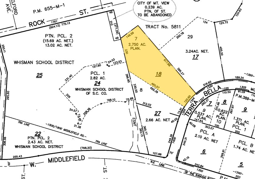 1344 Terra Bella Ave, Mountain View, CA for lease - Plat Map - Image 1 of 1