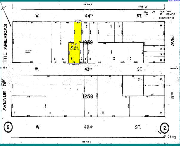 34-36 W 44th St, New York, NY for lease - Plat Map - Image 2 of 2