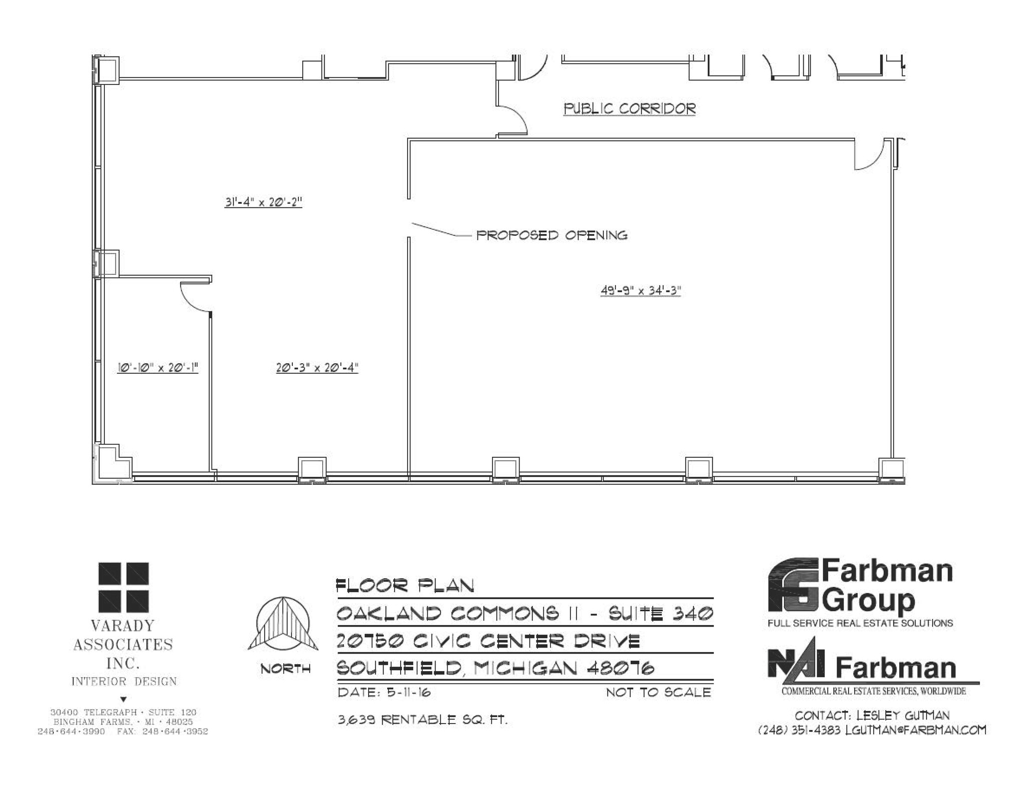 20750 Civic Center Dr, Southfield, MI for lease Floor Plan- Image 1 of 1