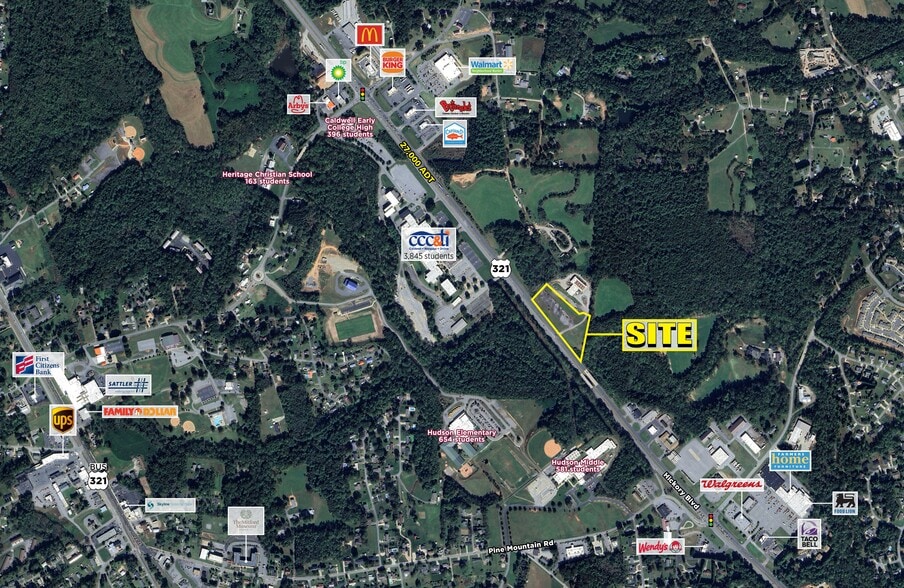 2928 Hickory Blvd, Hudson, NC for lease - Aerial - Image 1 of 5