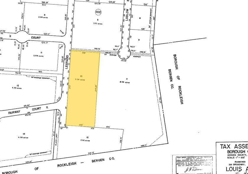 179-185 Legrand Ave, Northvale, NJ for lease - Plat Map - Image 2 of 2