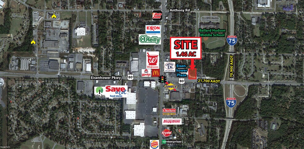 1103 Eisenhower Pky, Macon-Bibb, GA for sale - Aerial - Image 1 of 1