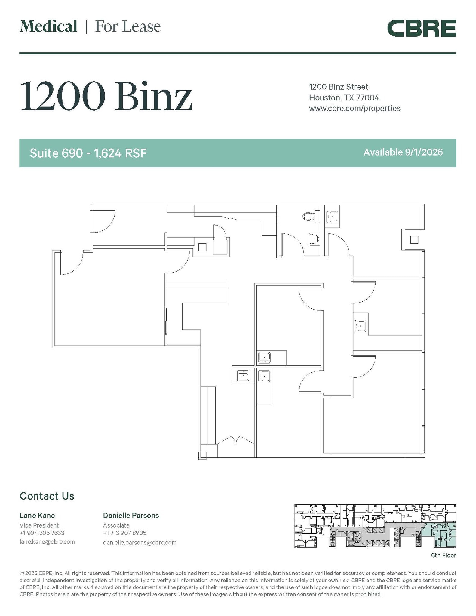 1200 Binz St, Houston, TX for lease Interior Photo- Image 1 of 1