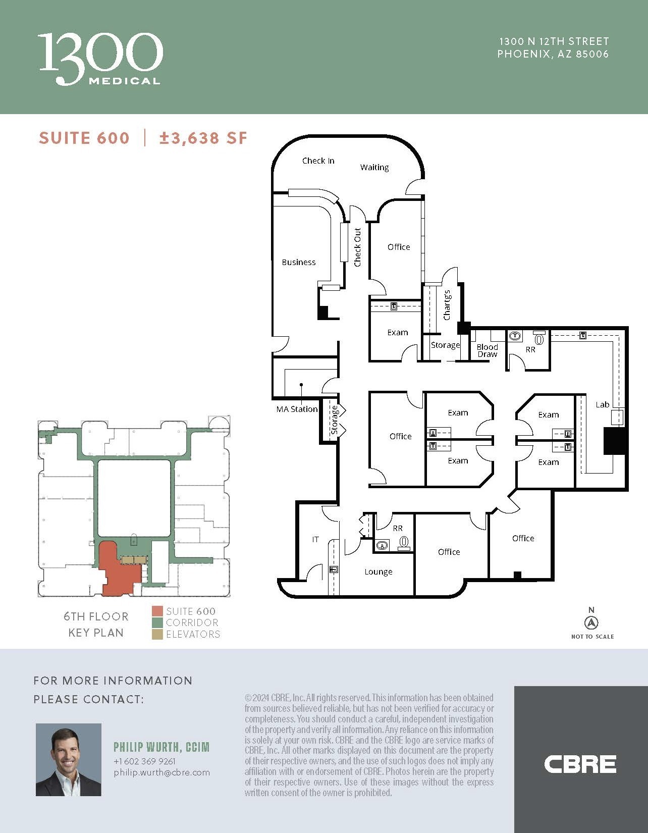 1300 N 12th St, Phoenix, AZ for lease Floor Plan- Image 1 of 1