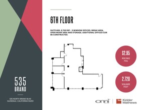 535 N Brand Blvd, Glendale, CA for lease Floor Plan- Image 1 of 1