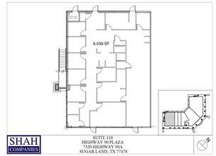 7320 Highway 90A, Sugar Land, TX for lease Floor Plan- Image 1 of 3