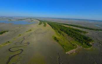 Long Island Road, Folly Beach, SC - aerial  map view