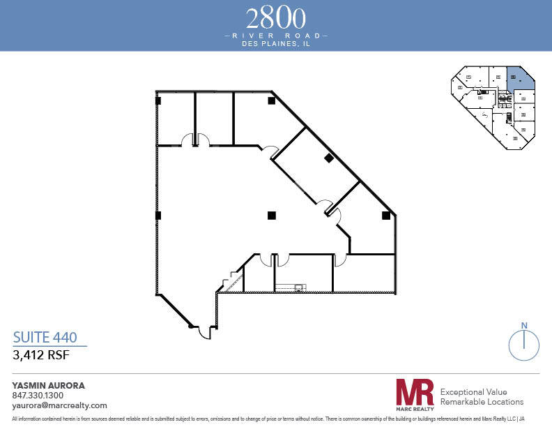 2800 S River Rd, Des Plaines, IL for lease Floor Plan- Image 1 of 1