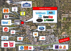 1199 Highway 31 NW, Hartselle, AL - AERIAL  map view