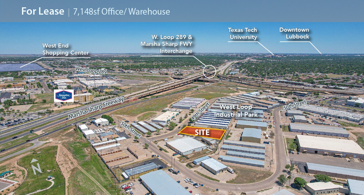 5845 49th St, Lubbock, TX for lease Aerial- Image 1 of 11