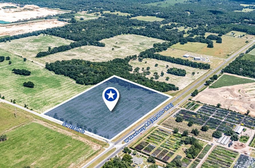 NEC W. Newberry Road & SW 218th Street, Newberry, FL for sale - Aerial - Image 3 of 4
