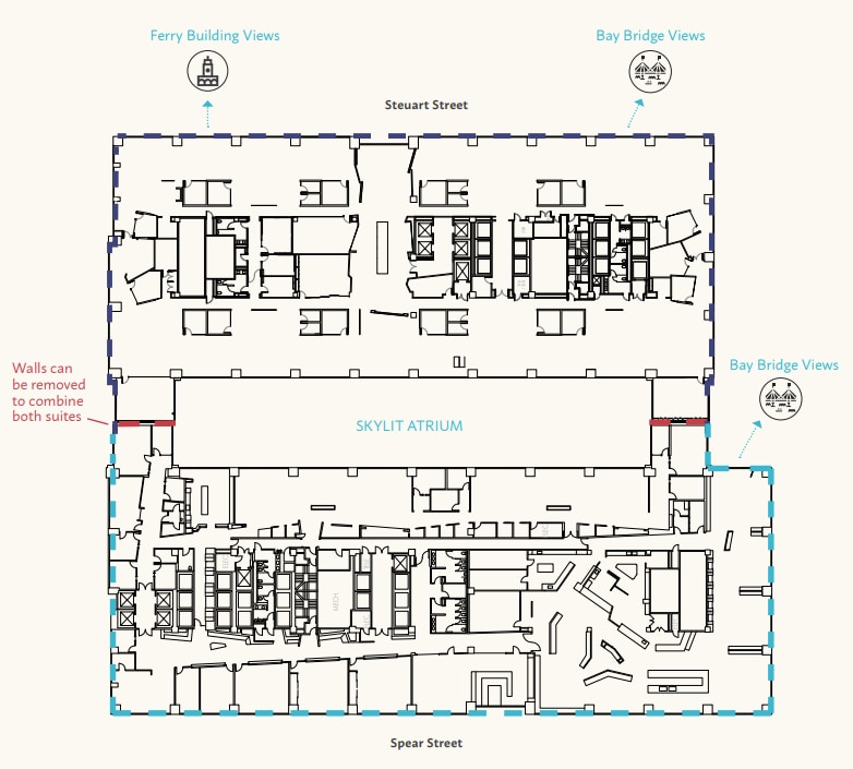 1 Market St, San Francisco, CA for lease Floor Plan- Image 1 of 2