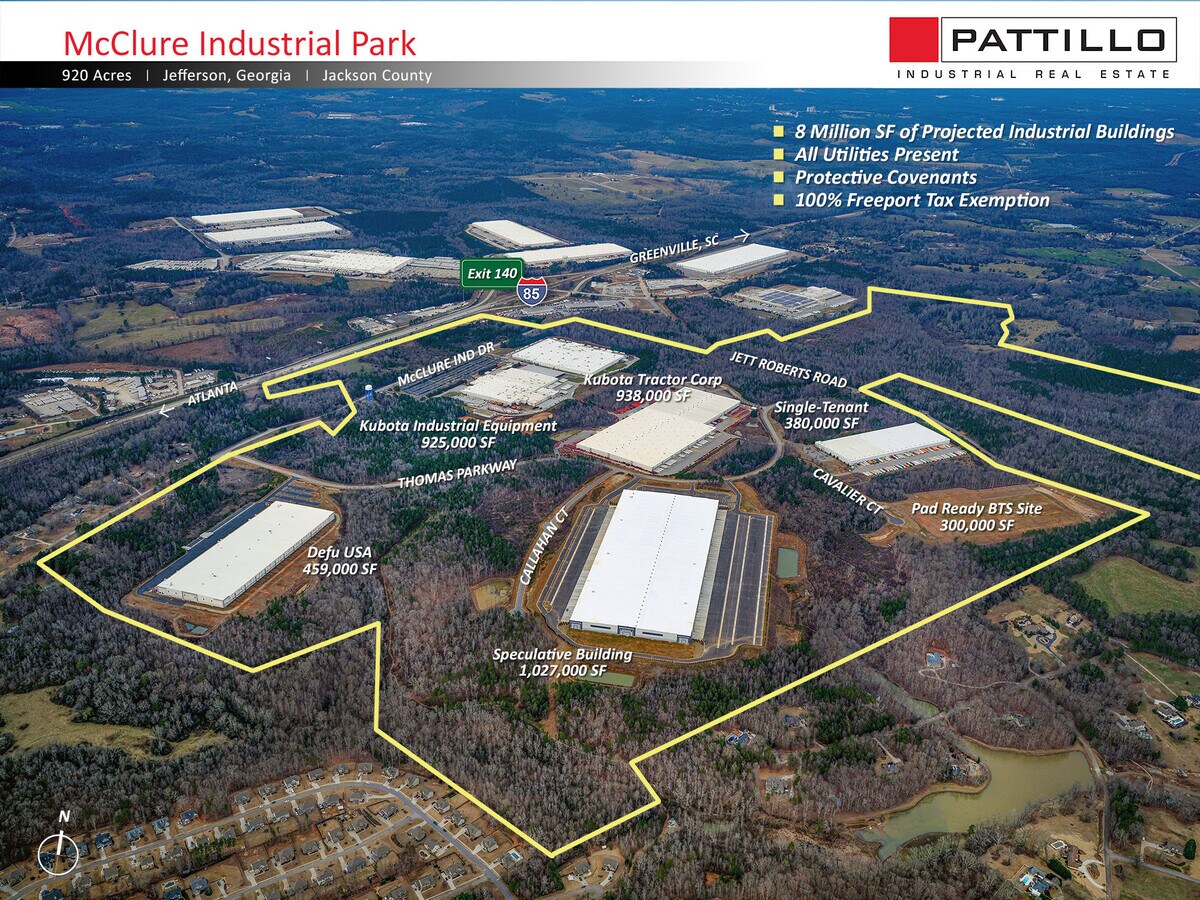 Jett Roberts Rd, Jefferson, GA 30567 McClure Industrial Park