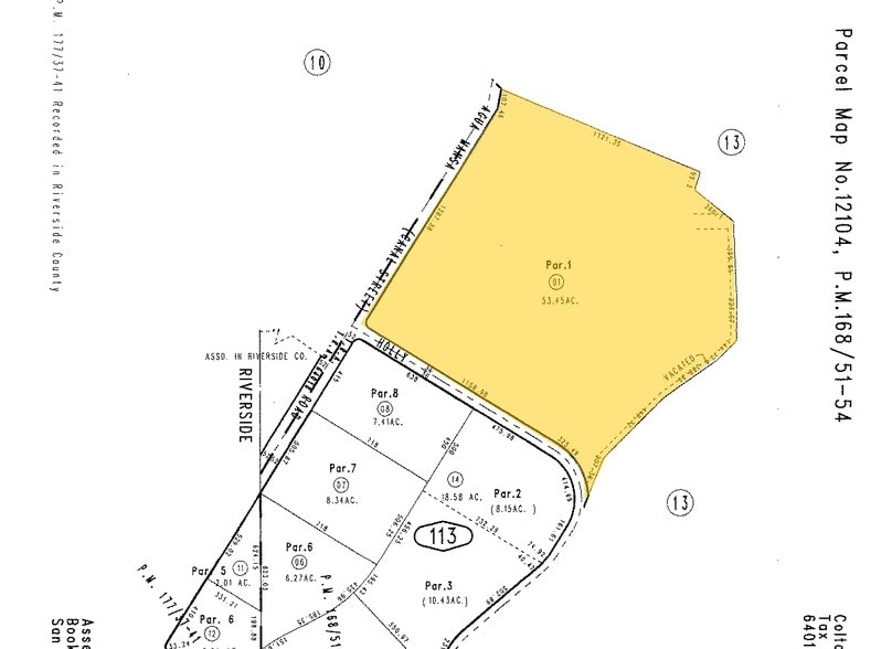 12215 Holly St, Riverside, CA for lease - Plat Map - Image 2 of 5