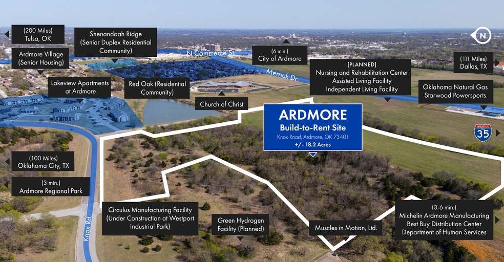 Knox Road, Ardmore, OK for sale - Aerial - Image 1 of 1
