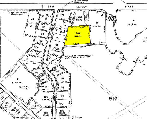 1709 State Route 34, Wall Township, NJ for sale Plat Map- Image 1 of 2
