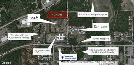 340 Kay Larkin Dr, Palatka, FL - AERIAL  map view - Image1