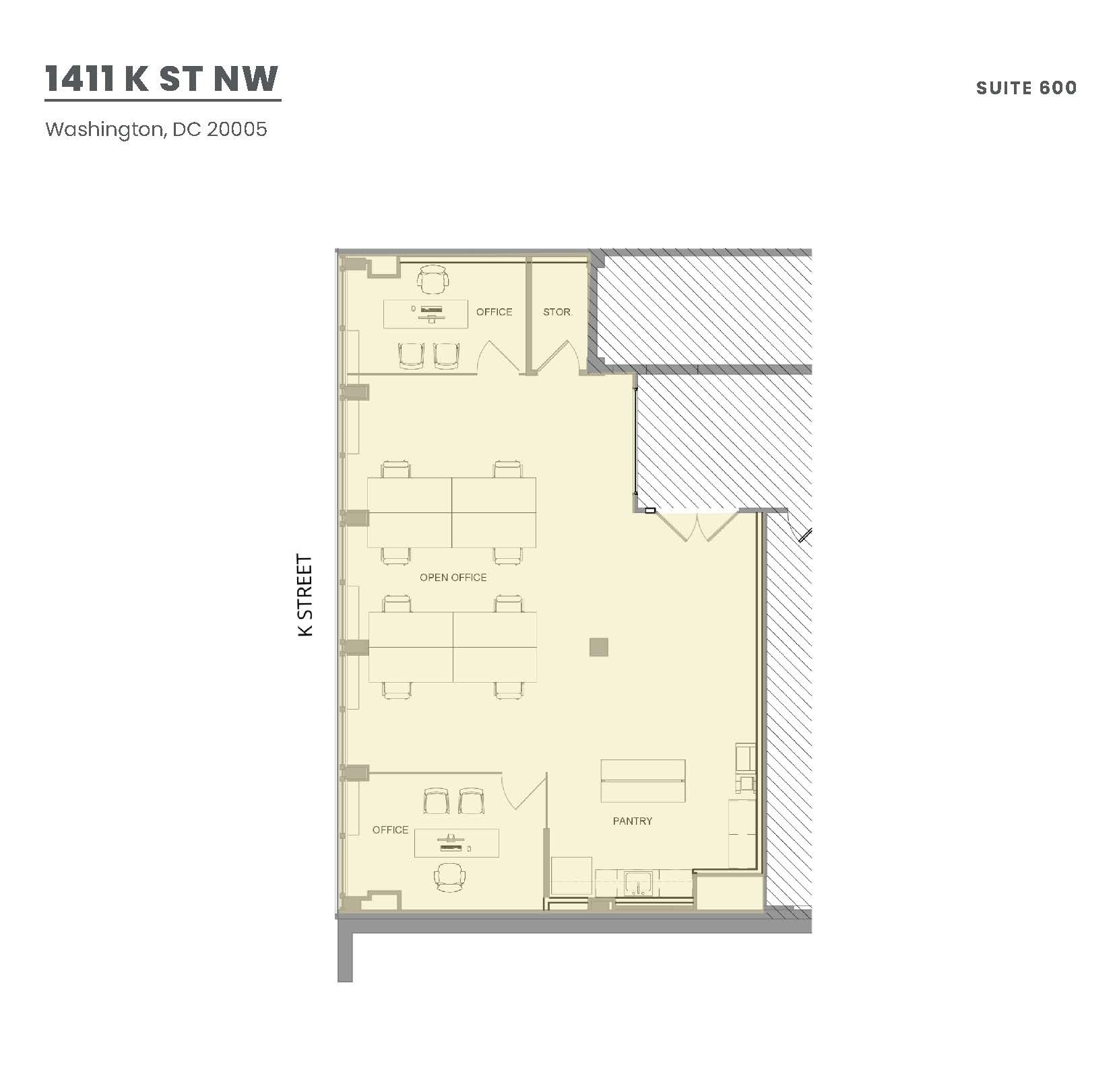 1411 K St NW, Washington, DC for lease Floor Plan- Image 1 of 1