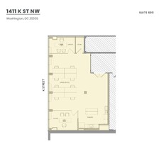 1411 K St NW, Washington, DC for lease Floor Plan- Image 1 of 1